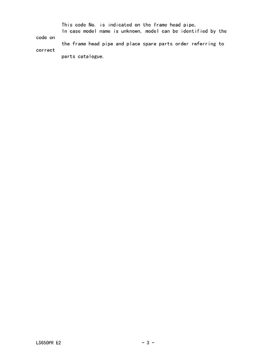 LS650 Catalog preface