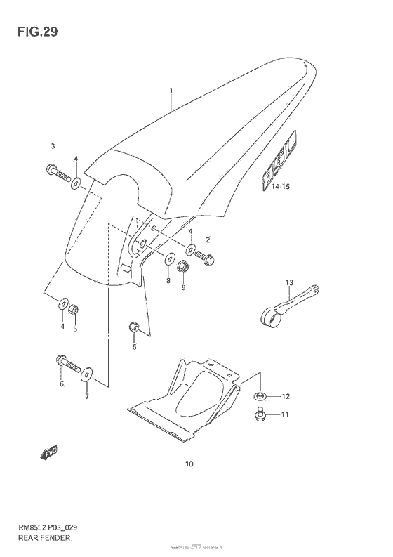 Rear Fender (Rm85L)