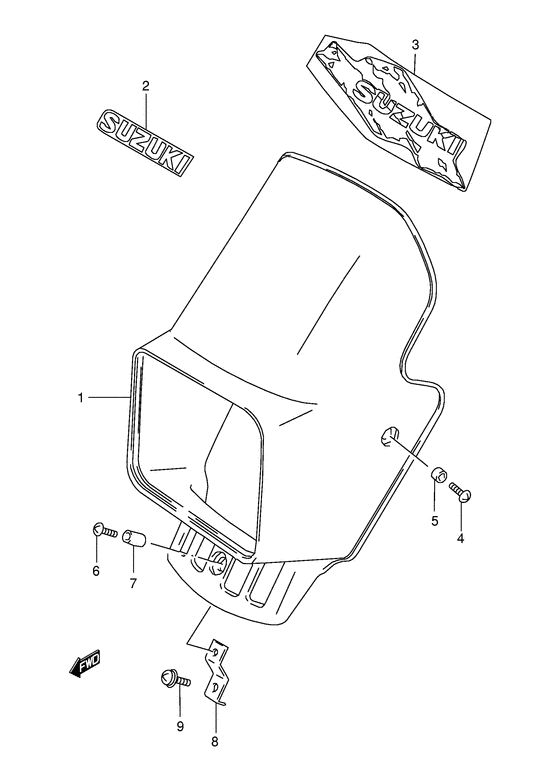 Headlamp cover  front fender