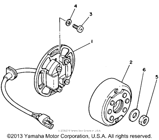 YZ125W Генератор