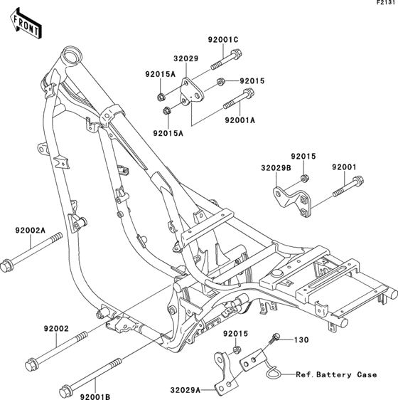 EN500 Рама ,крепежные детали