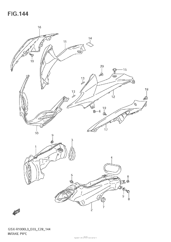 Intake Pipe (Gsx-R1000L3 E33)