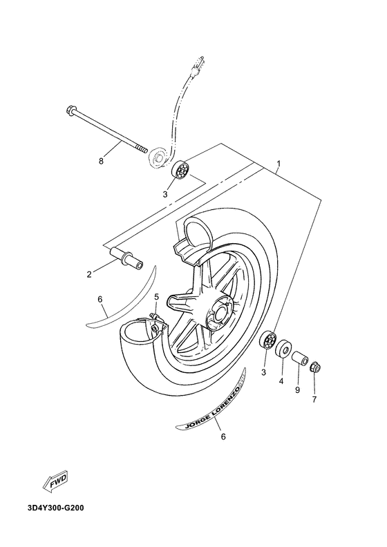 CS50Z Переднее колесо