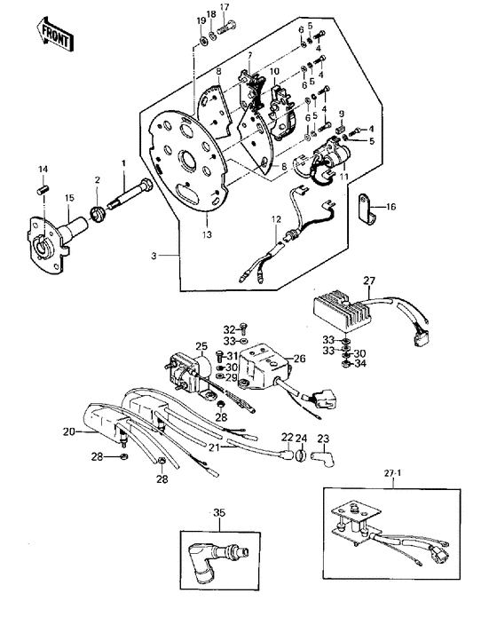 Ignition/regulator/rectifier