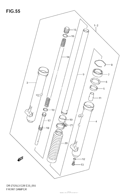 Front Damper (Dr-Z125L3 E33)
