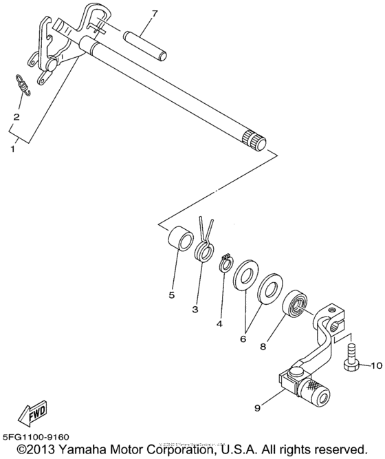 TTR225PC Переключение скоростей