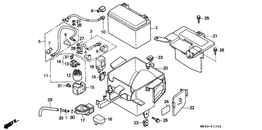 Battery/battery box