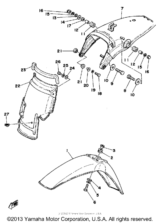 Front fender - rear fender