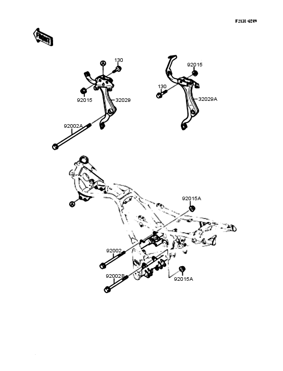 EX250 Рама ,крепежные детали