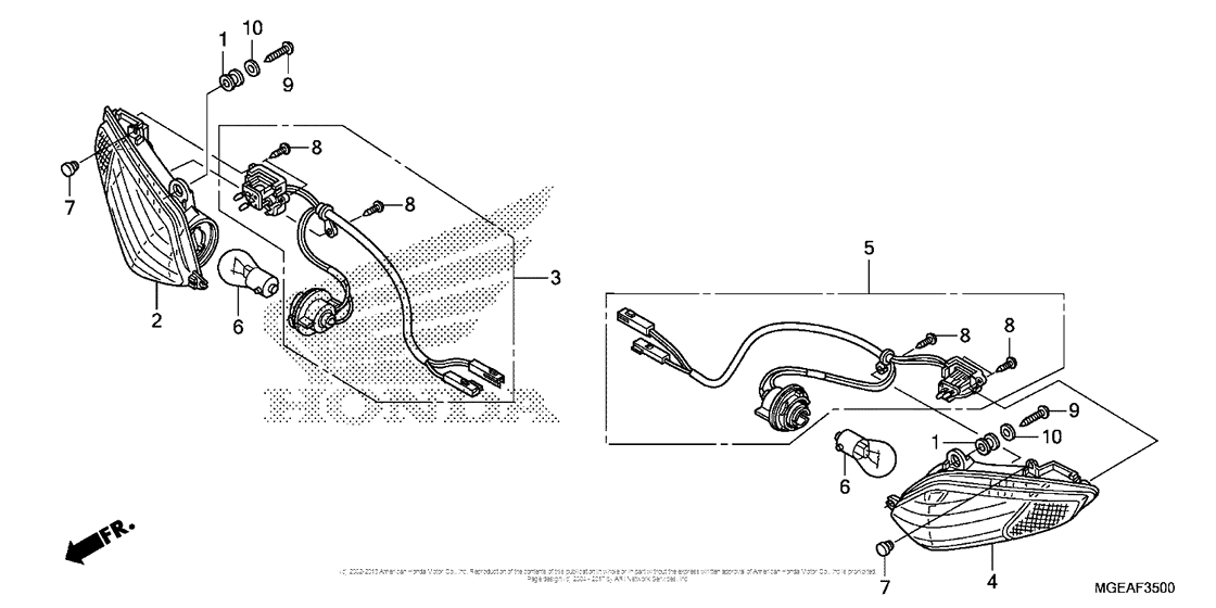 VFR1200F Сигналы поворота передние
