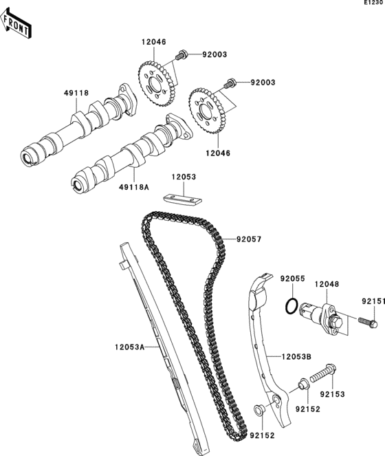 EX650 Распред вал