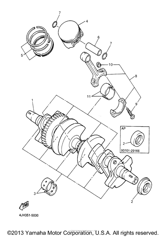 Crankshaft  piston