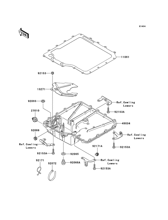 ZX1400 Маслосборник