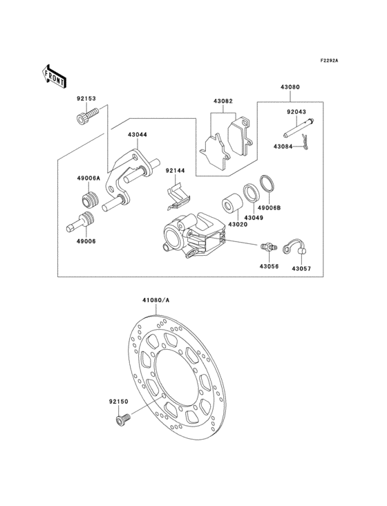 Front brake(a18/a19)