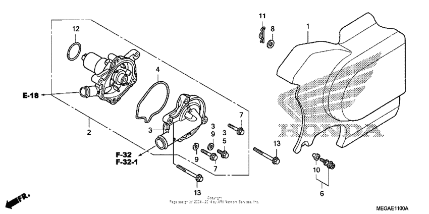 VT750C Водяной насос