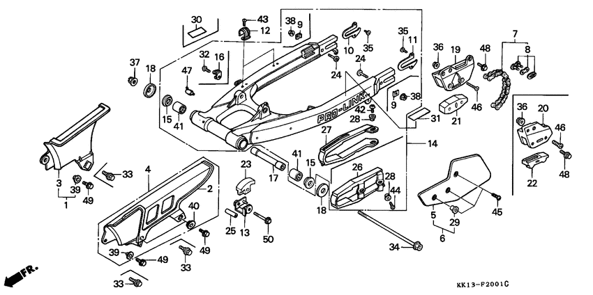 Swingarm/chain case
