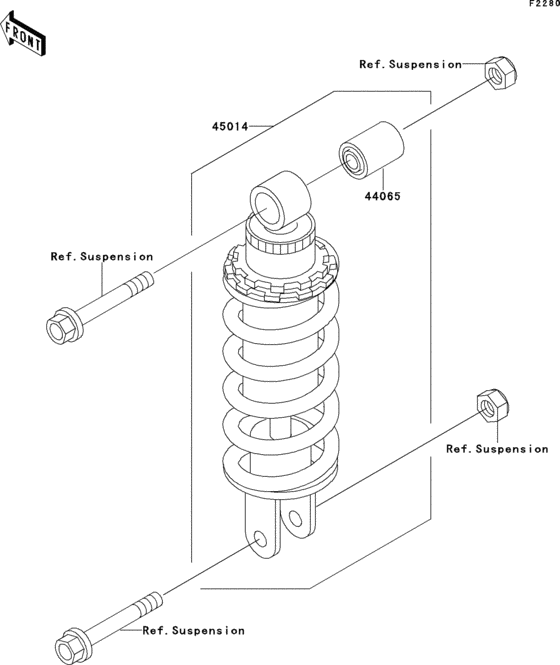 ZX500 Амортизатор