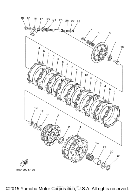 FZ09EO Сцепление