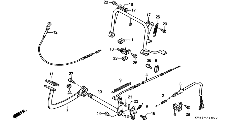 Stand/brake pedal