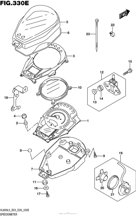 Speedometer (Vl800Tl5 E33)
