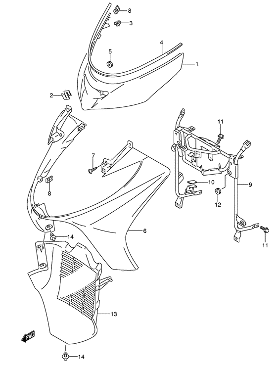 Front leg shield