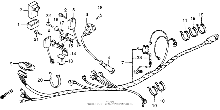 Wire harness + ignition coil