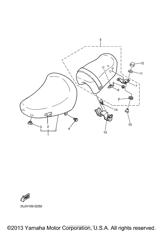 XV250ZB Сиденье