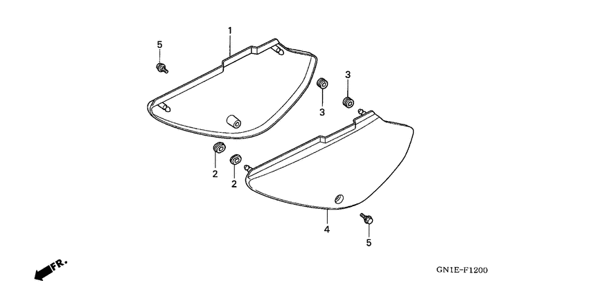 XR80R Боковая крышка