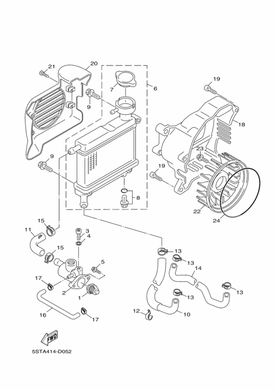 Radiator & hose