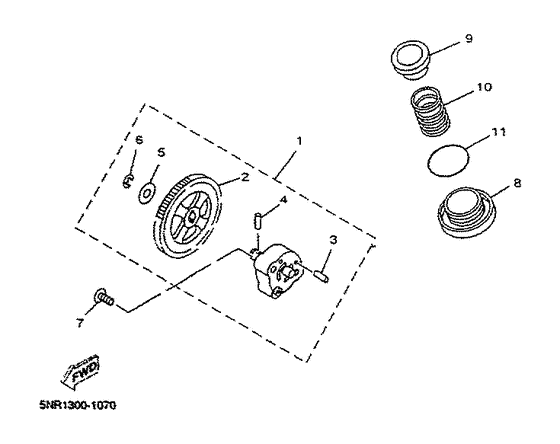 YP125D Масляный насос