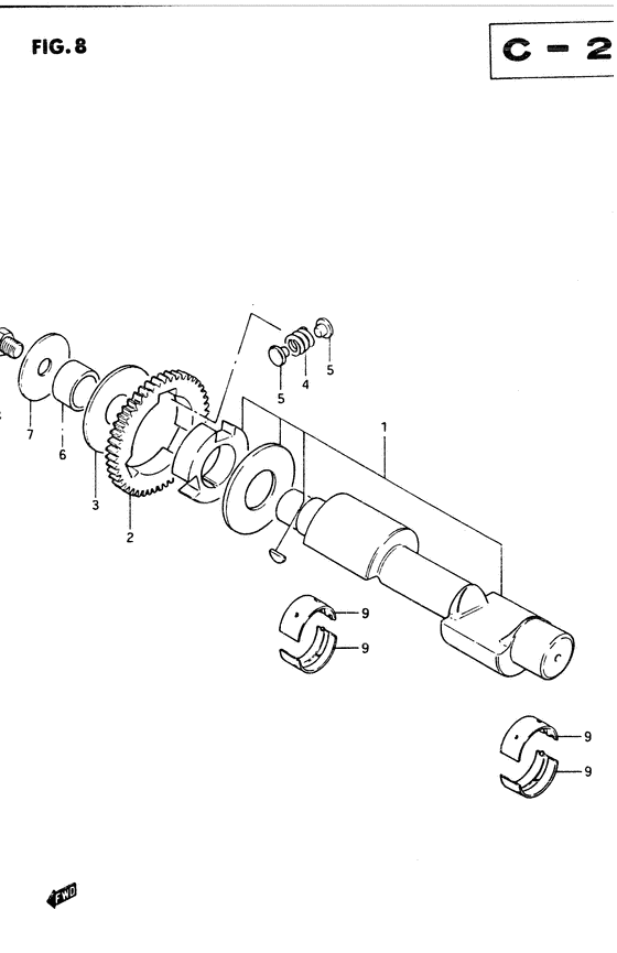 GSX400 Балансирный вал