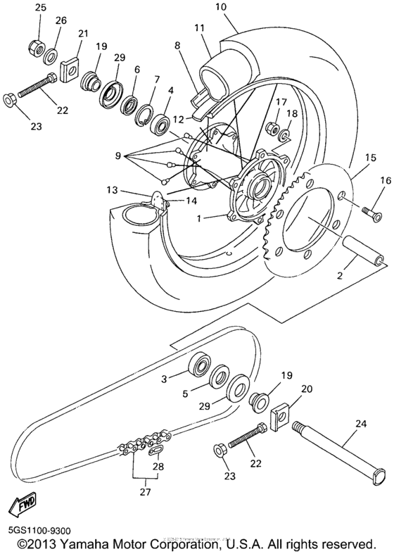 WR400FL Переднее колесо