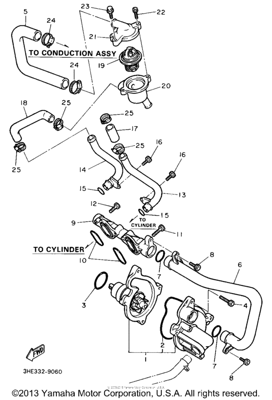 FZR600W Водяной насос