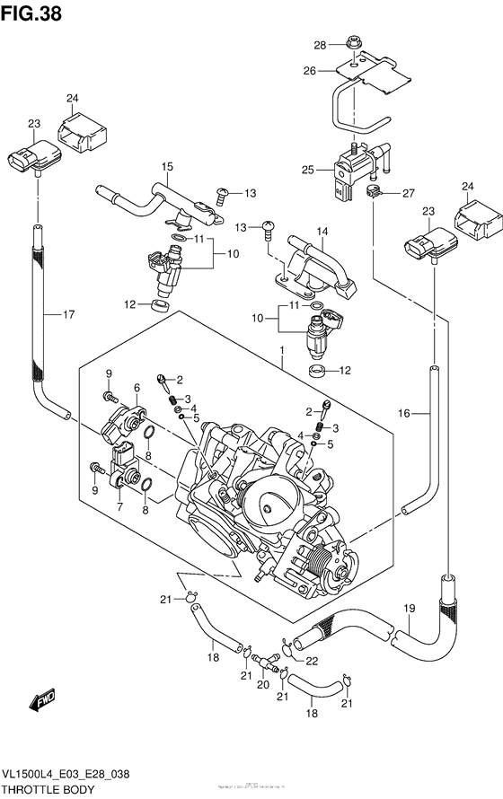 Throttle Body (Vl1500L4 E33)