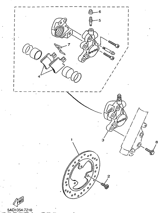YN50 Freno delantero