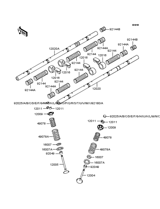 Rocker arms/valves