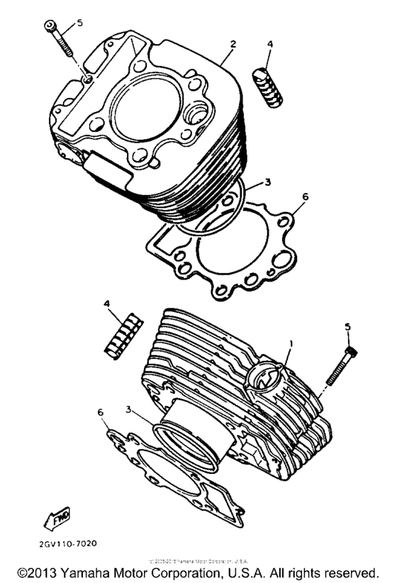 XV535T Цилиндры