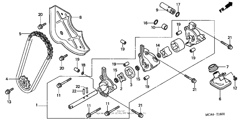 GL1800 (ABS) Масляный насос