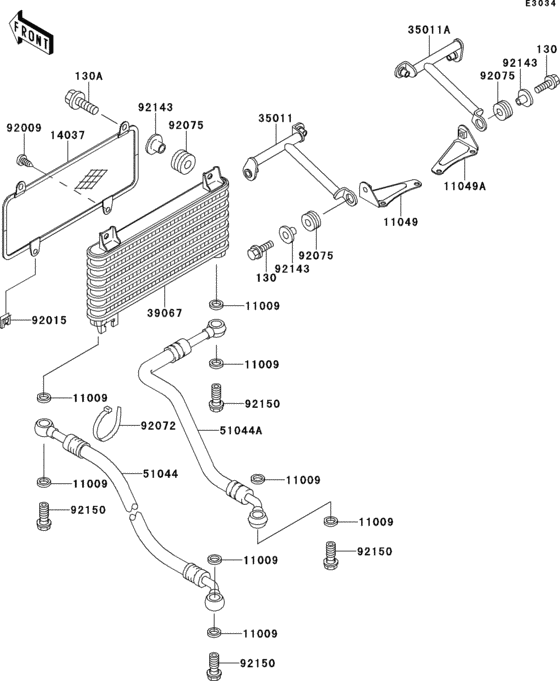 ZX600 Масляный картер