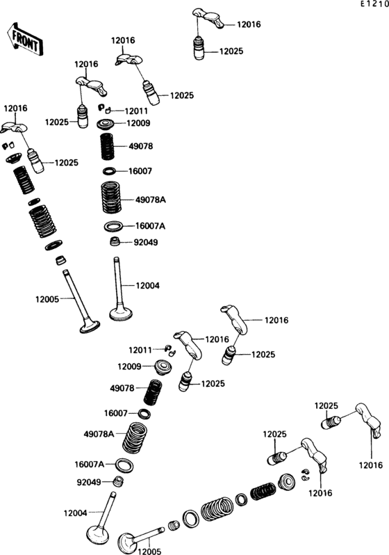 VN750 Клапана
