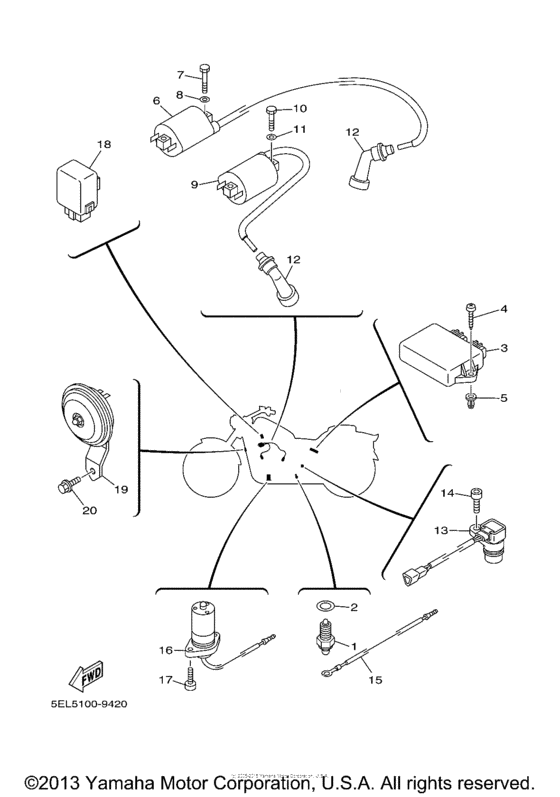 XVS1100AWR Электрика