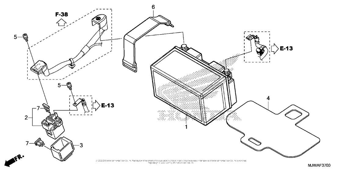 CBR500R (ABS) Аккумулятор