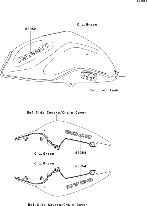 ZR750 Decals(c.l.green)(lcf)