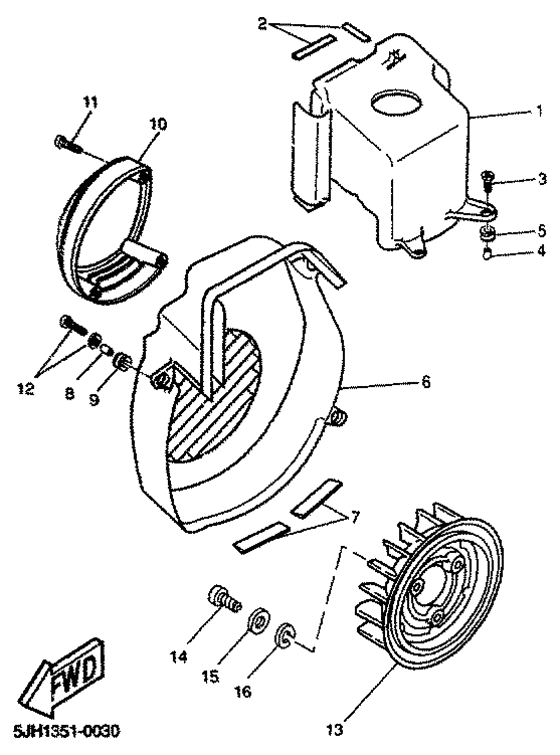 EW50 Air shroud. fan