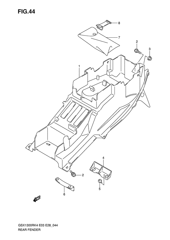 GSX1300R Заднее крыло