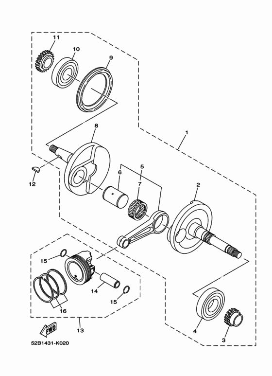 Crankshaft & piston