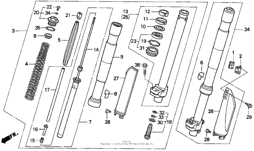 Front fork 92-94