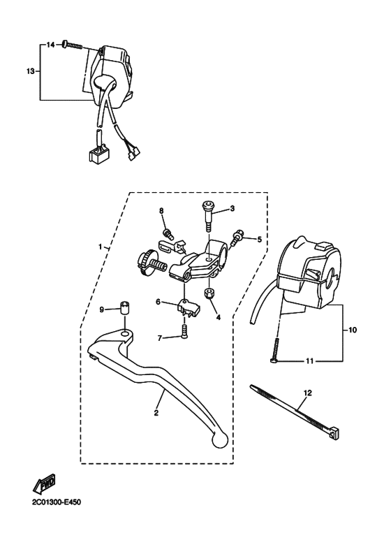 Handle switch & lever