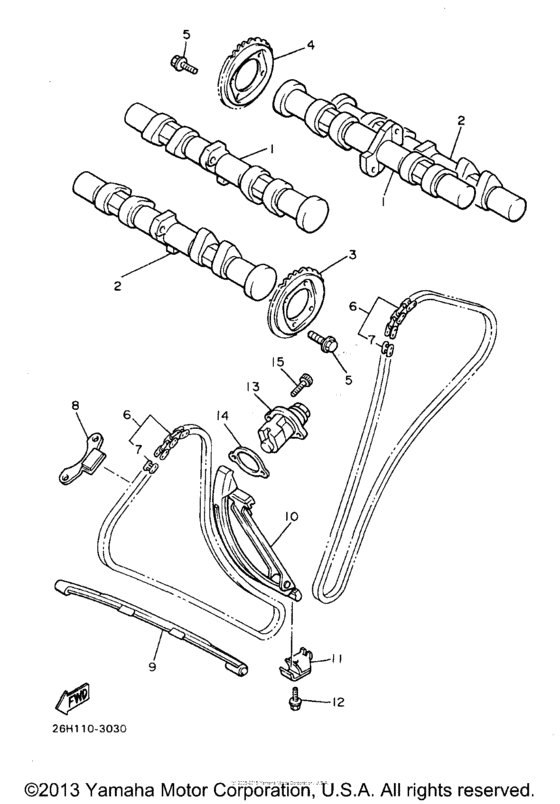 XVZ13AJ Цепь механизма газораспределения
