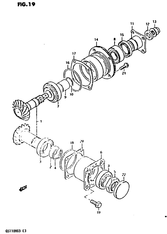 Secondary drive gear